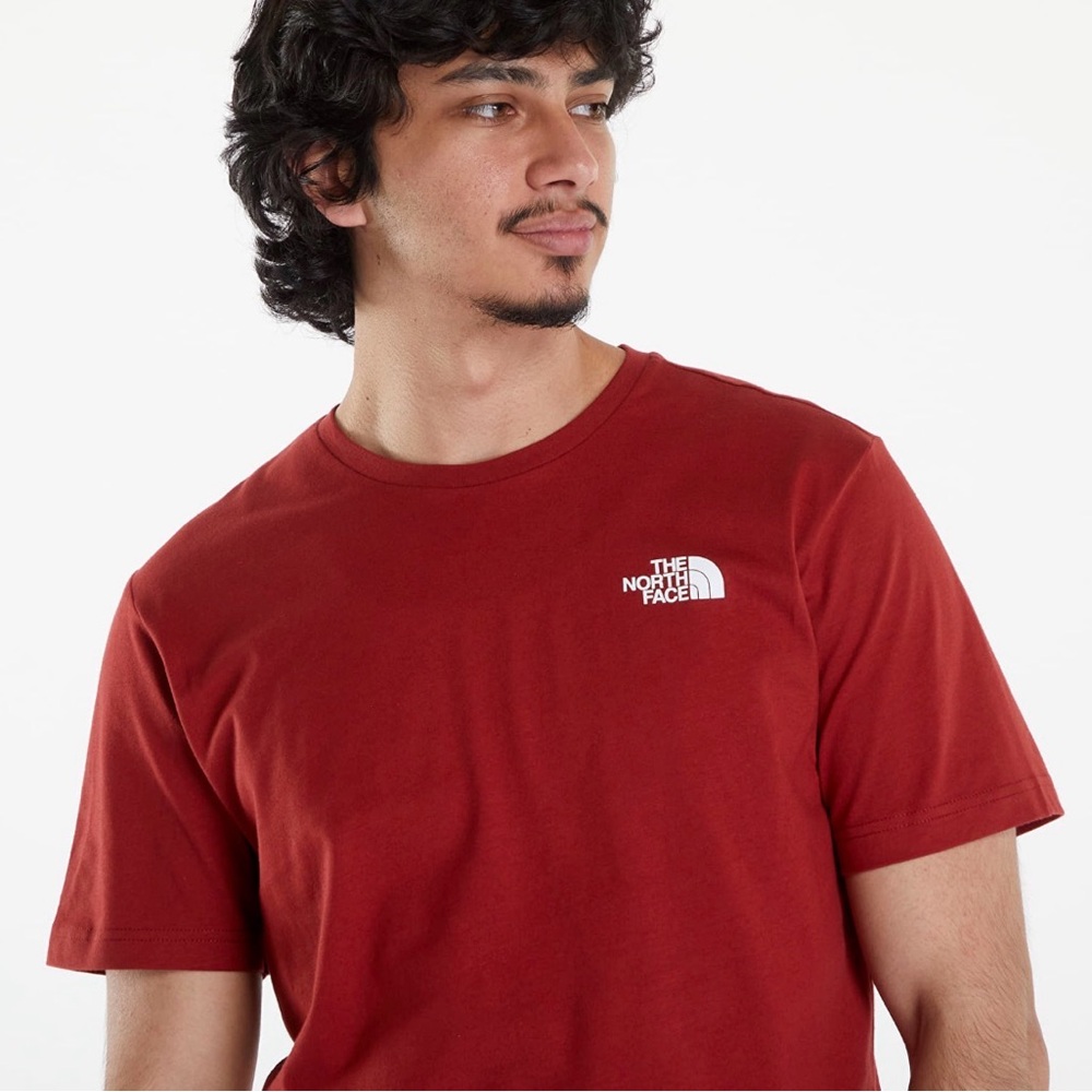 The North Face tee shirt burnt orange TNF gorpcore easy essential